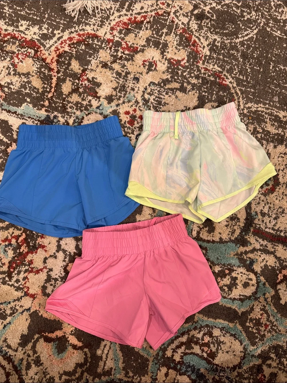 Athletic Works Girls' Active Shorts - Blue, Pink & Pastel